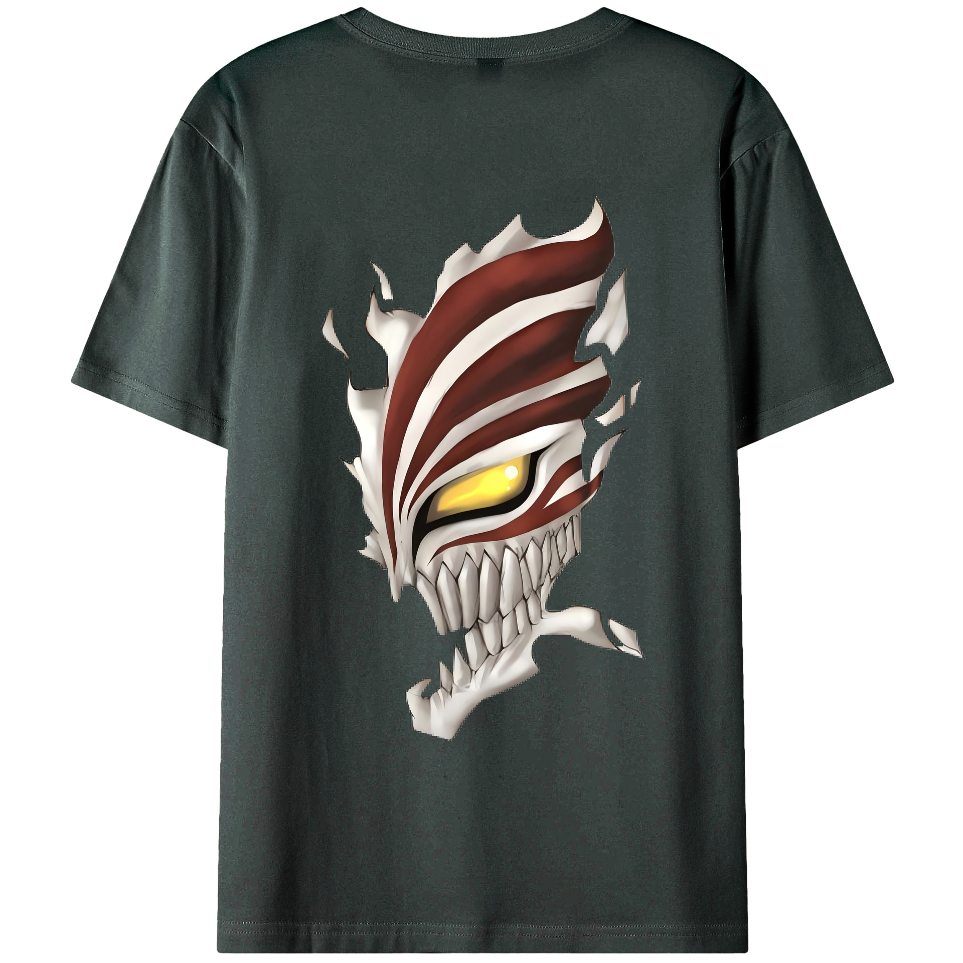 （画像用） ブリーチ 黒崎一護（くろさき いちご）BLEACH Kurosaki Ichigo 綿100％ メンズ半袖Tシャツ（バックプリント） 通気性